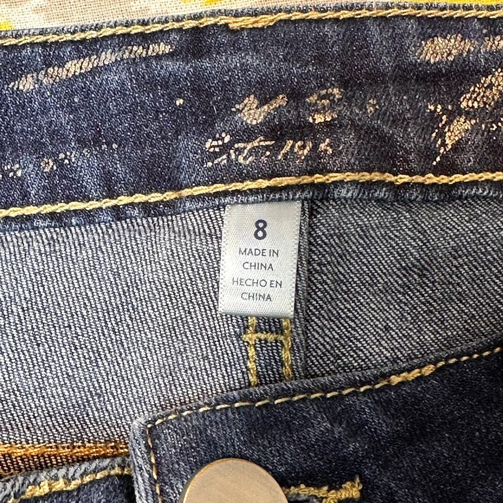 Seven sunset Bermuda roll up denim jorts shorts size 8 - Picture 3 of 4